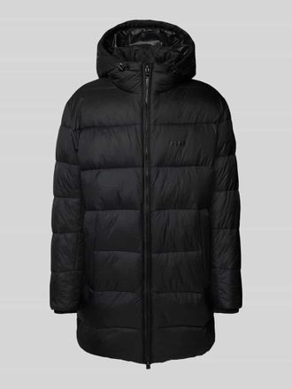 HUGO BOSS Regular Fit Steppjacke mit Label Print Modell CIKER in Black, Gr&ouml;&szlig;e 52