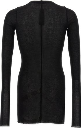 Rick Owens Mens Black Viscose T-Shirt