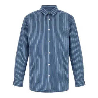 A.P.C. A.p.c., Heren, Overhemden, Blauw, Maat: M Katoen
