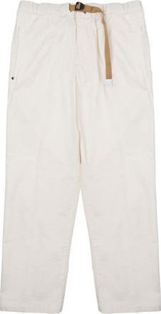 White Sand Pima Cotton Blend Relaxed Pants