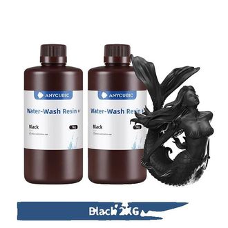 OEM Resina Lavable Con Agua, Bajo Olor, Alta Precisi&oacute;n, 2 Kg, Color Negro