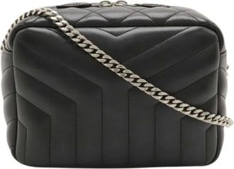 Saint Laurent Pre-owned Cross Body Bags, female, Black, Size: ONE SIZE Pre-owned Vintage Shoulder Bag