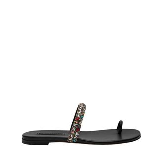 Casadei Sliders, female, Black, Size: 11 US Vegas Flat sandals