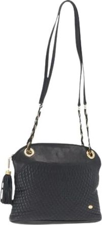 Bally Pre-owned Shoulder Bags, female, Blue, Size: ONE SIZE Pre-owned Leather Shoulder Bag