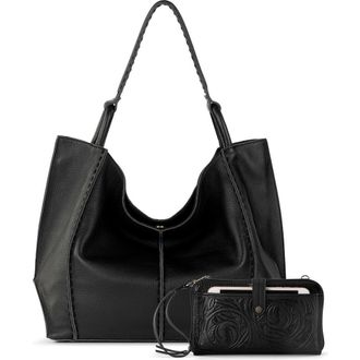 The Sak Los Feliz Large Tote Leather Bag & Iris Smartphone Bundle in Black at Nordstrom