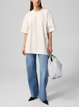 Stella McCartney Womens PURE.TECH curved-leg jean