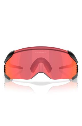 Oakley 52mm Velo Kato Prizm Rectangle Sunglasses in Matte Black /Prizm at Nordstrom