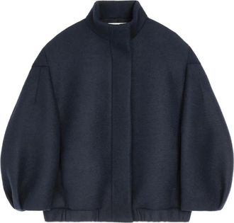 Dries Van Noten Giacca con maniche a palloncino - Blu