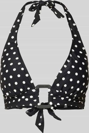 Michael Kors Bikini-Oberteil mit Logo-Applikation in Black, Gr&ouml;&szlig;e XL