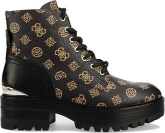 Guess Folowe 2 Booties - Dames - Enkellaarsjes - Bruin - 36 EU - Leer - Schoenen