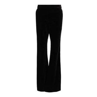 Golden Goose Slim-fit Flared Trousers - female - Golden Goose - Wide Trousers - Black - L - Trousers