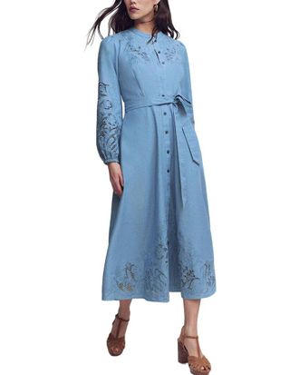 Boden Mae Linen-Blend Shirt Dress