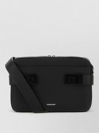 Ferragamo leather crossbody bag gancini shoulder strap