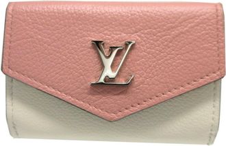 Louis Vuitton Pink Leather Wallet (Tri-Fold) (Pre-Owned)