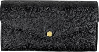 Louis Vuitton Black Noir Monogram Empreinte Long Wallet (Bi-Fold) (Pre-Owned)