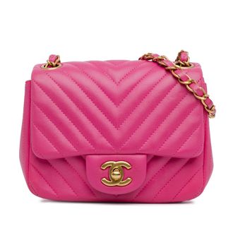 Chanel Mini Flap Bag Chevron Gequilte