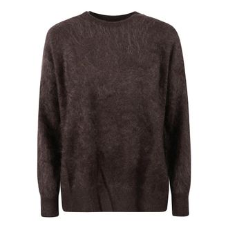 Max Mara Smmchicca Trui - Dames - Ronde hals truien - Bruin - S - Kasjmier - Truien & Vesten