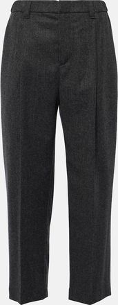 Brunello Cucinelli Wool and cashmere straight pants