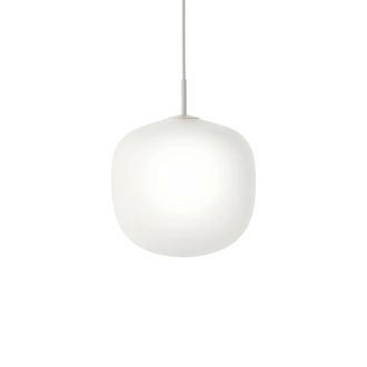 MUUTO Rime Pendelleuchte &Oslash; 37 cm, opal / grau
