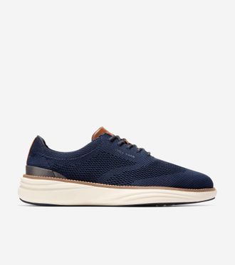 Cole Haan Mens &Oslash;riginal Grand Horizon Stitchlite Wingtip Oxford Shoes - Blue Size 10.5