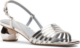 Frances Valentine Ally Slingback Sandal in Silver at Nordstrom, Size 6.5
