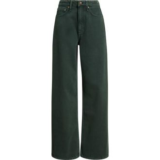Rag & Bone Logan Wide Leg Jeans in Greenstone at Nordstrom, Size 29