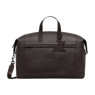 Paul & Shark Tassen, Heren, Blauw, ONE Size, Leer, Leren Reistas
