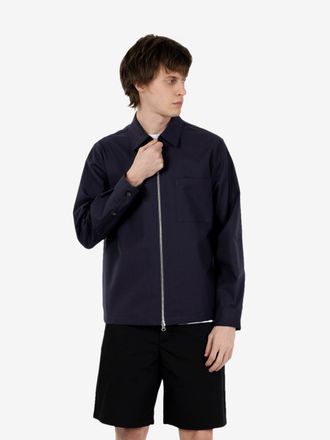 Be Able Giacca camicia con zip blu