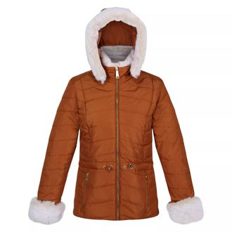 Regatta Womens/Ladies Willabella Faux Fur Trim Jacket (Copper Almond) - Multicolour - Size 14 UK