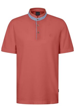 Bugatti Poloshirt BUGATTI, Herren, Gr. XL, 910, apricot, 100% Baumwolle, unifarben, normal, ohne Ausschnitt, Rippb&uuml;ndchen, Shirts Poloshirt, mit Stehkragen