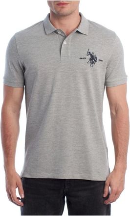 U.S.Polo Association U.s. Polo Assn., Heren, Tops, Grijs, Maat: 2XL Katoen