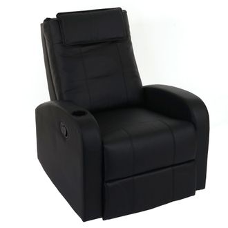 Hhg Hhg - Nunca Usado] Sill&oacute;n Tv Durham, Sill&oacute;n Tv Reclinable, Polipiel, Negro