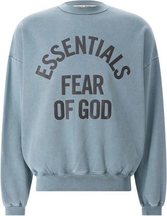 Fear of God Campus 90s Crewneck Sweatshirt - Heren - Sweatshirts - Blauw - M - Katoen - Hoodies & sweatvesten