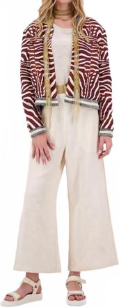 Rubyyaya Zanzibar Zebra Jacket In Brown