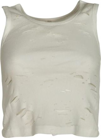 R13 Sleeveless Top - Dames - Tops zonder mouwen - Wit - M - Tops