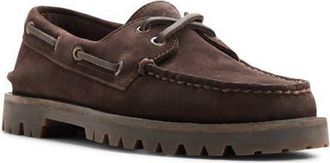 Sperry Top-Sider Authentic Original 2-Eye Lug Boat Shoe in Dark Brown at Nordstrom, Size 11