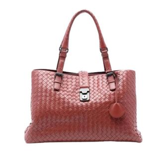 Bottega Veneta Pre-owned Tote Bags, female, Red, Size: ONE SIZE Pre-owned The Roma