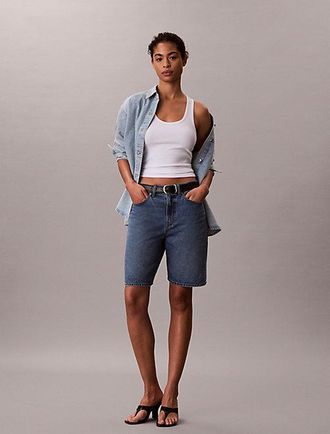 Calvin Klein Shorts estilo bermudas denim