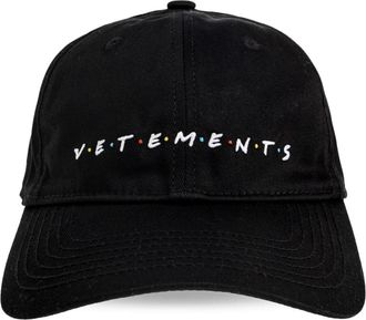 VETEMENTS Baseball Cap - unisex - Petten - Zwart - ONE Size - Katoen - Accessoires