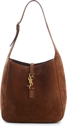 Saint Laurent Small Le 5 &agrave; 7 Suede Hobo Bag in Brown Caramel at Nordstrom