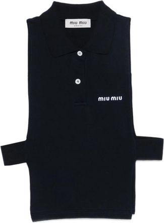 Miu Miu Piqu&eacute; Polo Vest