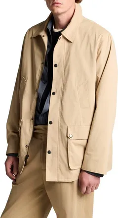 Vince Lightweight Barn Jacket in Beige at Nordstrom, Size Xx-Large