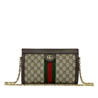 Gucci Pre-owned Gucci Small GG Supreme Web Ophidia Chain Crossbody Ladies 91FOW2WK2WMGLNCK