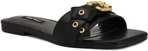 Nine West Missj Slide Sandal in Black at Nordstrom Rack, Size 10.5