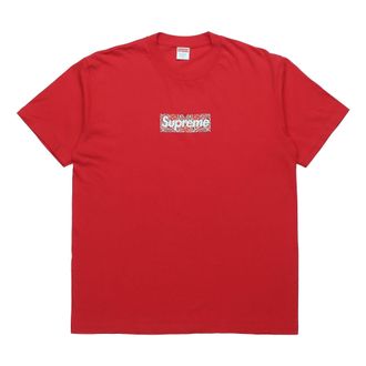 SUPREME FW19 Week 17 Bandana Box Logo Tee cashew Short Sleeve Unisex Red SUP-FW19-10907