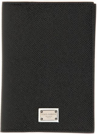 Dolce & Gabbana Leather Passport Holder-Uomo
