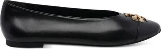 Tory Burch Charlie Ballet - Dames - Ballerinas - Zwart - 35 EU - Leer - Schoenen
