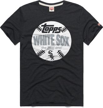 Homage Mens Homage Charcoal Chicago White Sox MLB x Topps Baseball The Real One Tri-Blend T-Shirt at Nordstrom, Size Xx-Large