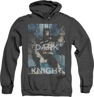 Gildan Batman Fighting The Storm Adult Heather Hoodie / Hooded Sweatshirt
