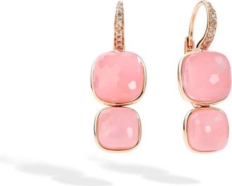 POMELLATO Poc 2025O7000Brcqr - Nudo - OR. Nudo Pendenti OR Qrosa/C Rosa Dibrown - Dames - Oorbellen - Roze - ONE Size - Accessoires